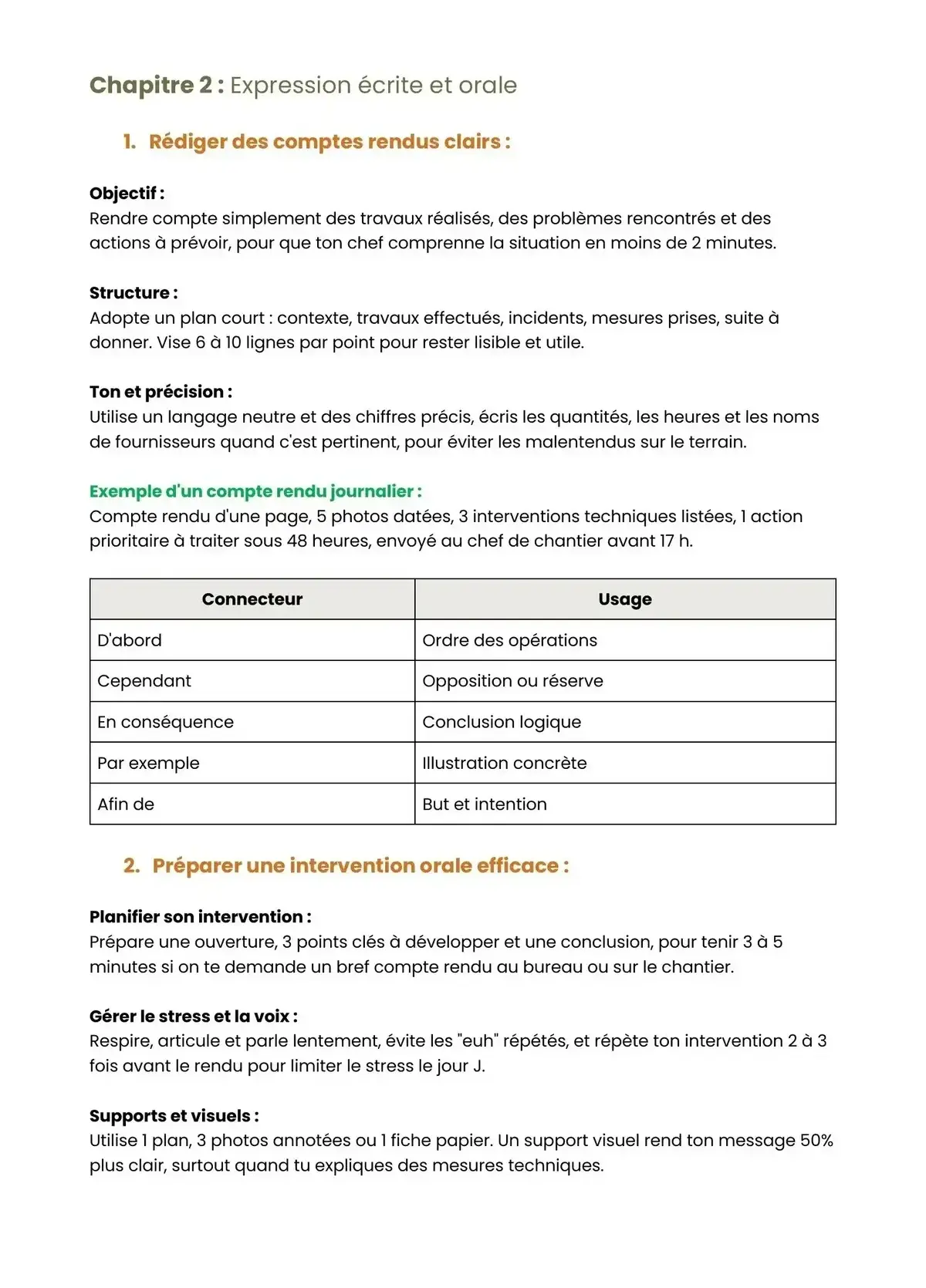 Example Fiche de Révision Bac Pro TBORGO